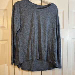 Apana Shirt Women's Medium Blue Athletic Activewear Stretch Scrunched Back Top‎